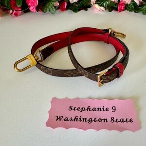 Louis Vuitton Monogram Coquelicot Crossbody/Shoulder Strap